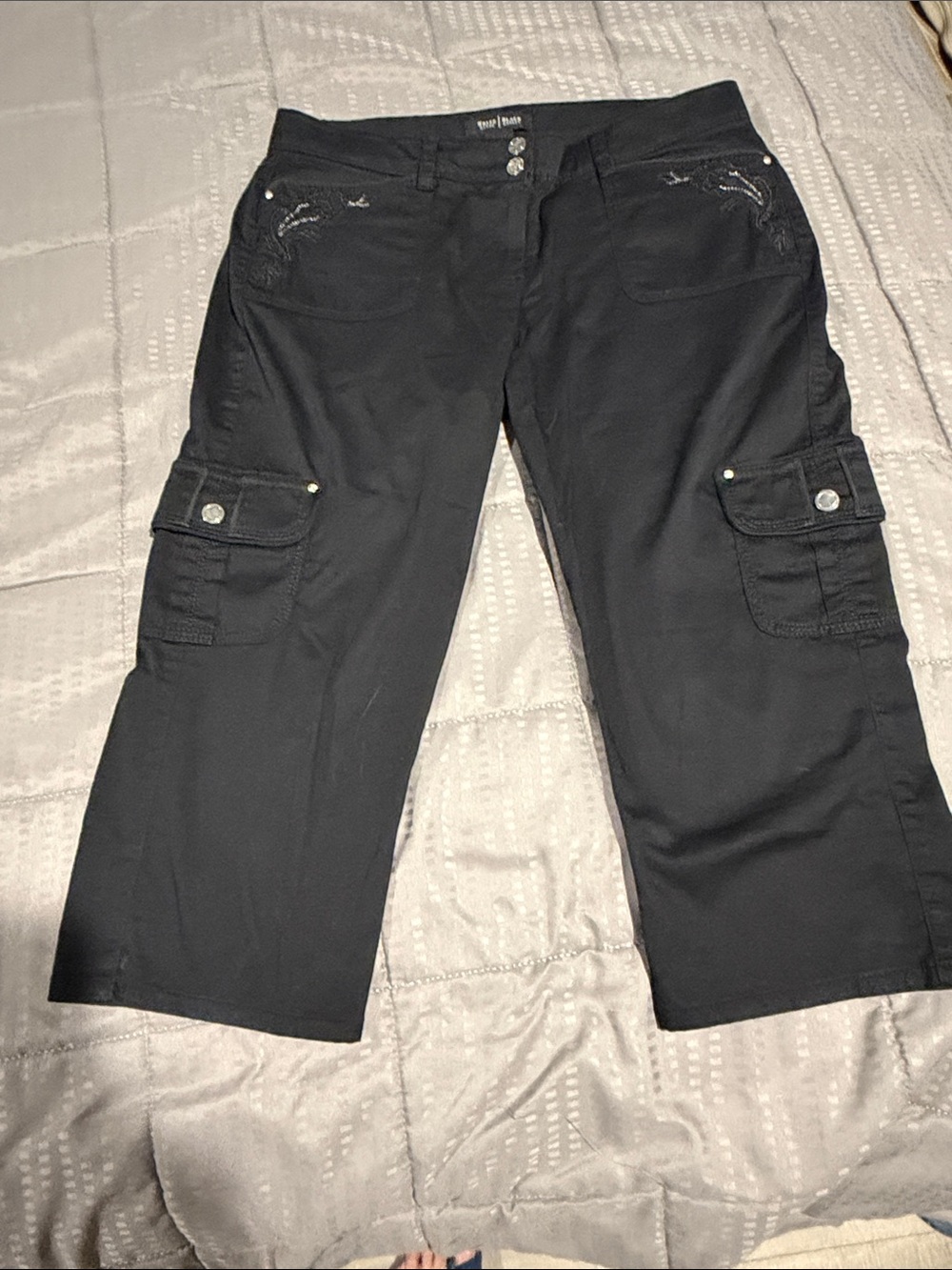White House Black Market Women's Cargo Capri Jeans